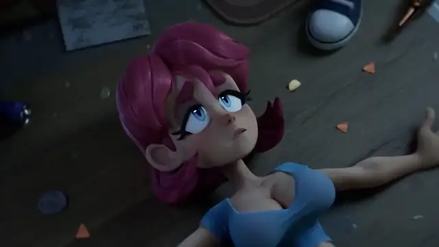 Scarlet skipping in the official reveal trailer